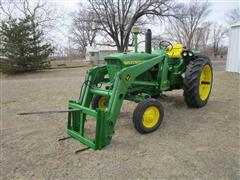 1963 John Deere 3010 2WD Tractor W/148 Loader & Attachments 