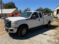 2014 Ford F250 XL Super Duty 4x4 Extended Cab Utility Truck 