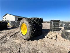 Goodyear 650/85R38 Tractor Tires & John Deere Rims 