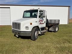 1995 Freightliner FL70 S/A Flatbed Truck Tractor W/Ball Hitch 