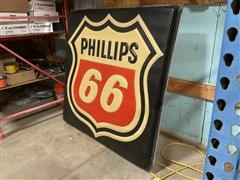 Phillips 66 5' X 5' Vintage Gas Station Collector Sign 