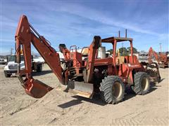 DitchWitch 7610 4x4 Trencher W/Backhoe & Backfill Blade 