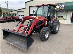 2017 Mahindra 3550P 4WD Compact Utility Tractor W/Loader 