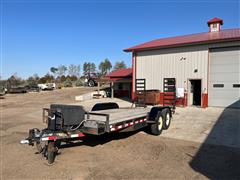 2012 H&H T/A Flatbed Utility Trailer 