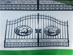 2023 Greatbear 14' Bi-Parting Wrought Iron Gate 