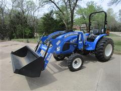 2019 New Holland Workmaster 35 MFWD Tractor W/140TL Loader 