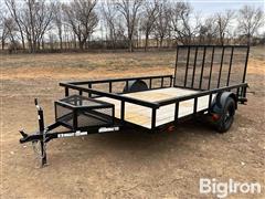 2025 Carry-On 12' S/A Flatbed Utility Trailer 