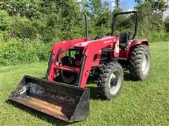 2018 Mahindra 5555 MFWD Tractor W/Loader 