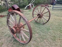 Antique Wagon Axle & Wheels 