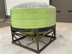 1600-Gallon Cone Bottom Poly Tank On Stand 