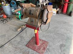 Omaha Industries 9020 Bench Grinder On Stand 