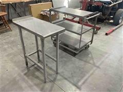 Stainless Steel Table & Cart 