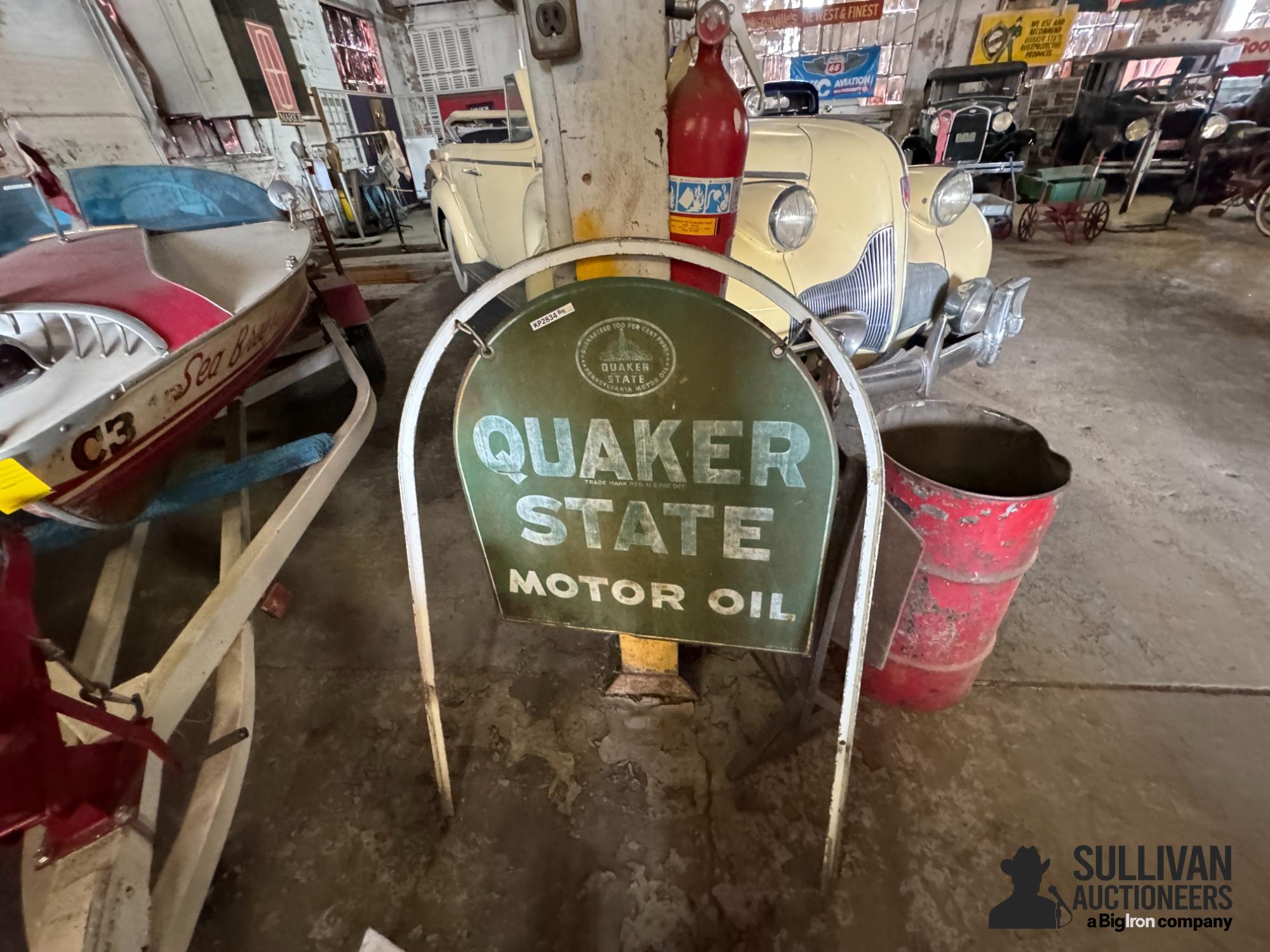 Quaker State Double Sided Driveway Sign 