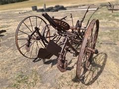 McCormick Deering Antique 1-Row Horse Drawn Cultivator 