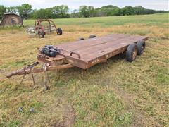 T/A Flatbed Farm Trailer 