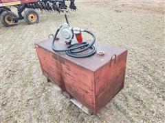 100 Gal Fuel Tank W/Pump 