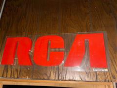 Rca Plastic Sign 