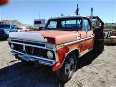 1973 Ford F350 2WD Flatbed Dump Truck 