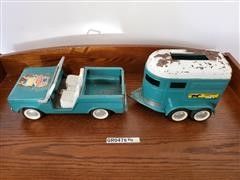 Nylint Ford Toy Bronco & Horse Trailer 