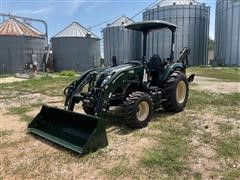 Cabela's Woods LM43H MFWD Utility Tractor W/Woods BH96 Backhoe 