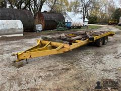 Shop Built 19’ T/A Flatbed Trailer 