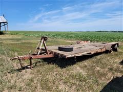 Shop Built Tilt Deck T/A Flatbed Trailer 