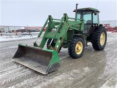 1983 John Deere 2950 MFWD Tractor W/Loader 