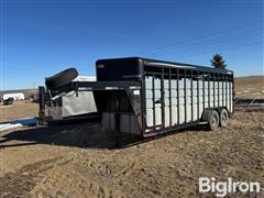 2005 TravAlong 20' T/A Gooseneck Livestock Trailer 