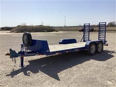 2016 TravAlong Bumper Hitch T/A Flatbed Trailer 