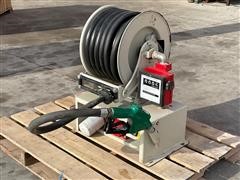 Electric Retractable Hose Reel W/ Meter, Hose & Nozzle 