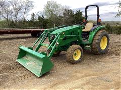 2015 John Deere 4052M MFWD Compact Utility Tractor W/Loader 