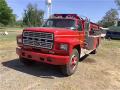1980 Ford F700 S/A Fire Truck 
