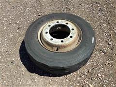 Goodyear 215/75R17.5 Tire & Rim 