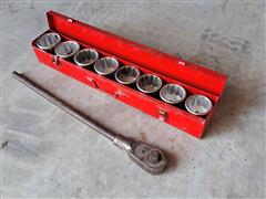 3/4" Drive Socket Set W/Ratchet 