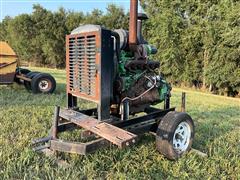 John Deere 6068T 6-Cyl Diesel Power Unit On Cart 