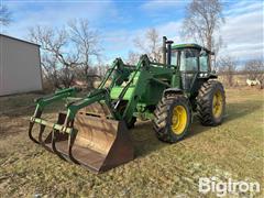 1984 John Deere 4250 MFWD Tractor W/Loader 