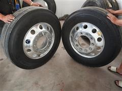 Michelin 275/80R22.5 Tires & Rims 