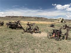 American Seeding Drill, McCormick Sickle Mower & 2-Bottom Plow 