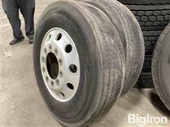 Michelin 275/80R22.5 X Line Tires w/ ALCOA Wheels 