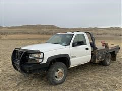 2005 Chevrolet 3500 4x4 Dually Pickup W/Bale Bed 
