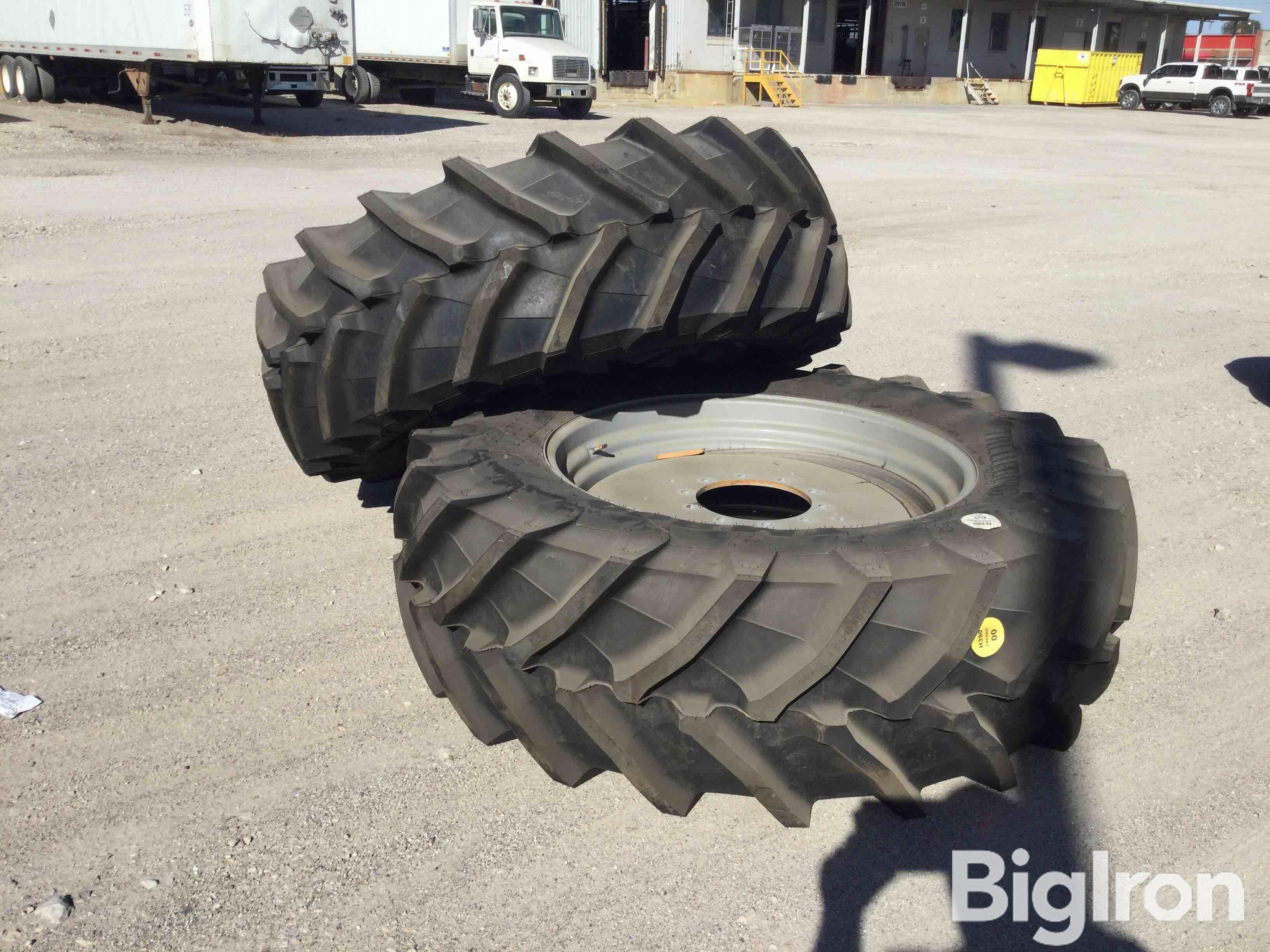 Trelleborg 540/65R38 MF 7716 Rear Tires & Rims 