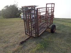 Cattle Head Gate HG-3 With 10' X 30" Chute 
