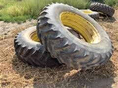 John Deere Rear Tractor Rims & Tires 