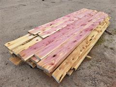Cedar Rough Cut Planks 