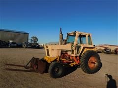 1973 Case David Brown 1070 2WD Tractor W/Blade & Bale Carrier 