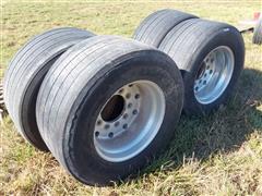 Goodyear 445/50R22.5 Tires W/Rims 