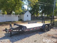 2022 Rice T/A Flatbed Trailer 