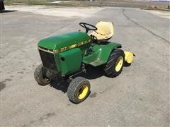 John Deere 317 Lawn Tractor W/Mower Deck & Tiller 