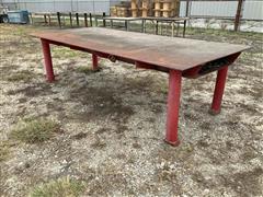 Shop Made 5’ X 11’ Steel Welding Table 