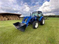 2017 New Holland T4.75 PowerStar MFWD Tractor W/Loader 